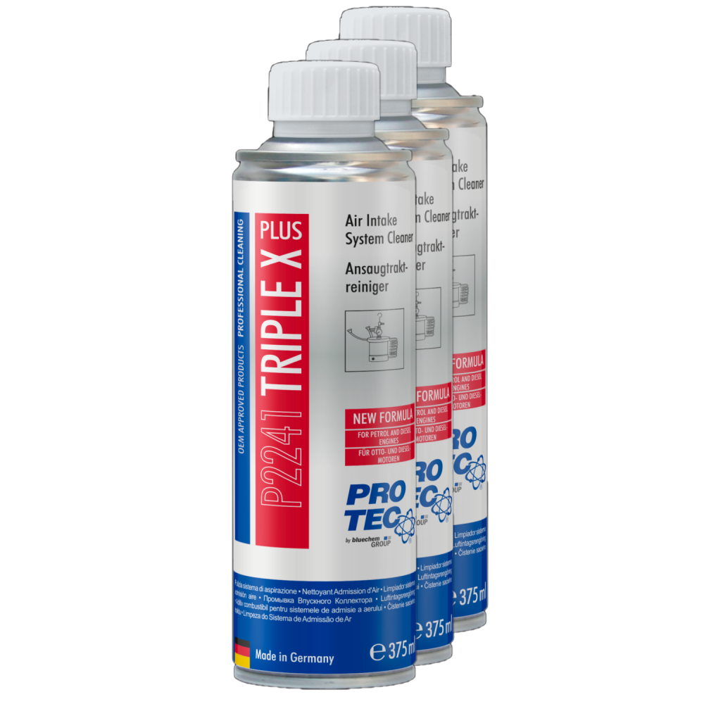 PROTEC 3x 375 ml Triple X Plus Ansaugtraktreiniger P2241 - f�r Benzin Diesel