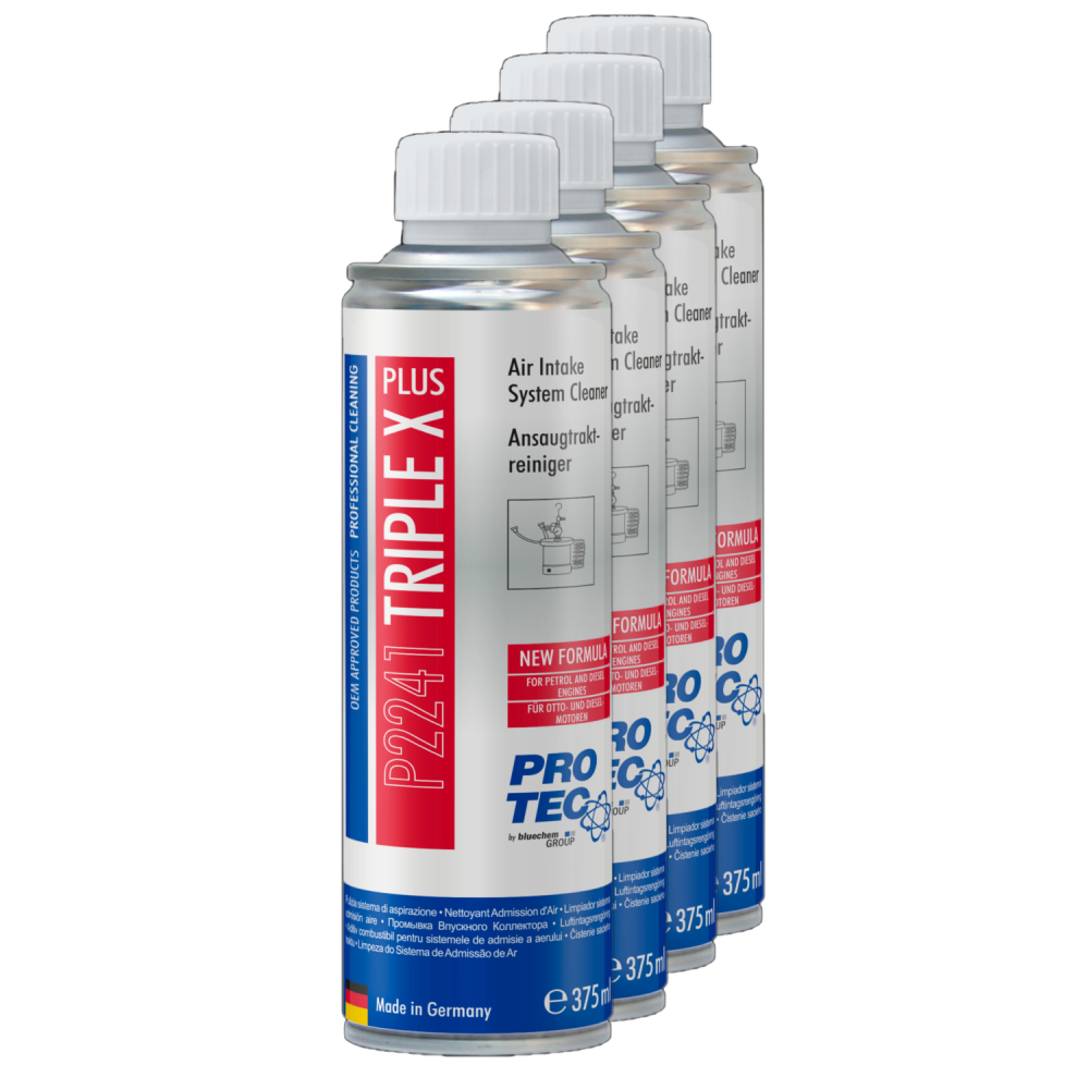 PROTEC 4x 375 ml Triple X Plus Ansaugtraktreiniger P2241 - f�r Benzin Diesel