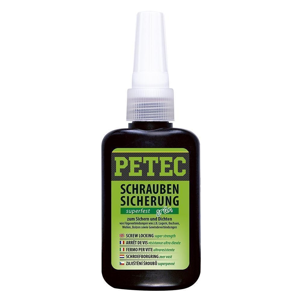 Buchsen/Lager-Klebstoff PETEC 93050 SCHRAUBENSICHERUNG SUPERFEST, grün für MAN