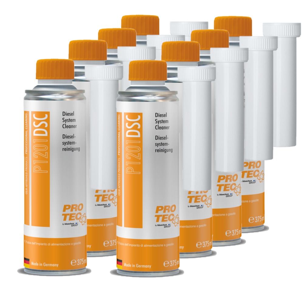 PROTEC 8x 375 ml Dieselsystemreiniger P1201 Kraftstoffsystem Diesel