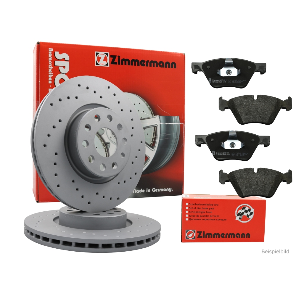 Bremsscheibe ZIMMERMANN 150.3434.52 SPORT Z f&uuml;r BMW, Vorderachse