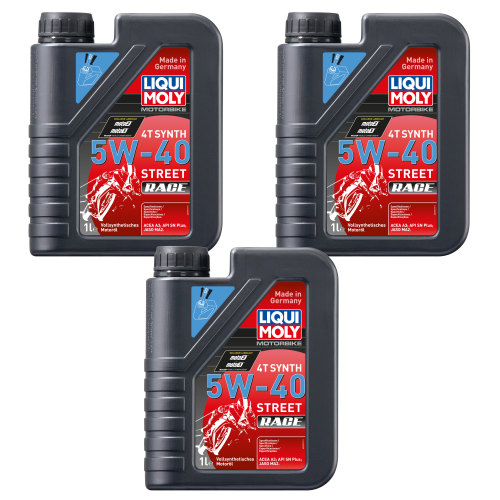 Motor&ouml;l LIQUI MOLY 2592 Motorbike 4T Synth 5W-40 Street Race f&uuml;r