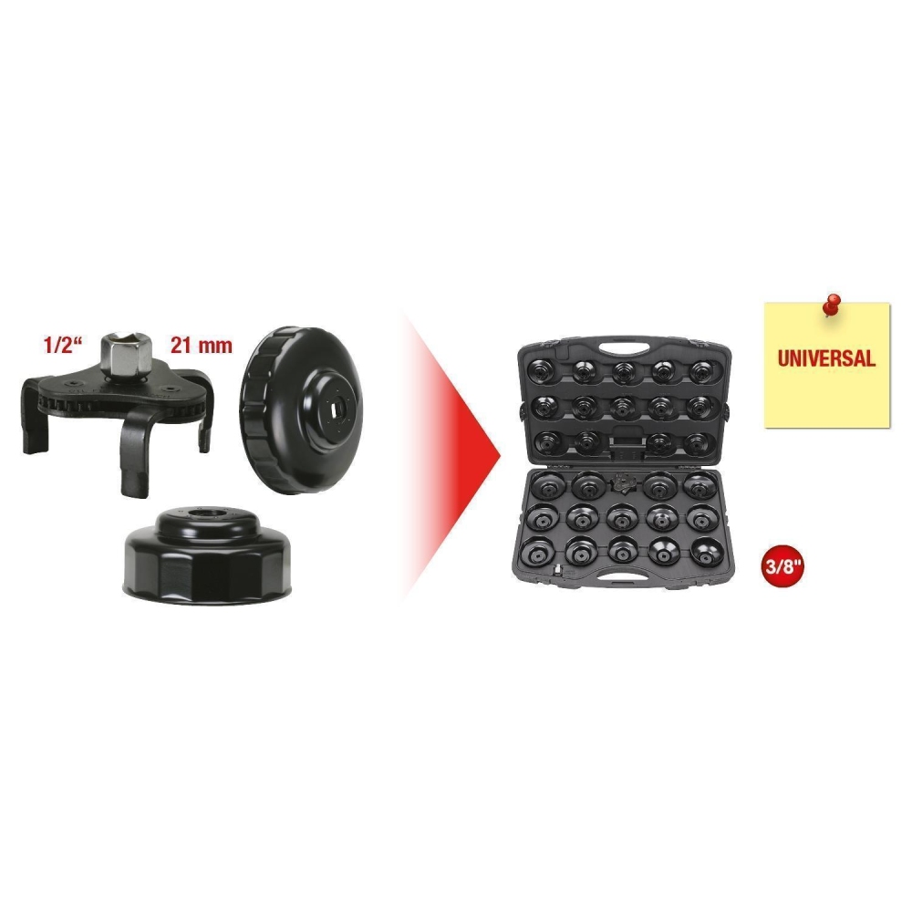 Ölfilterschlüsselsatz KS TOOLS 150.9350 für