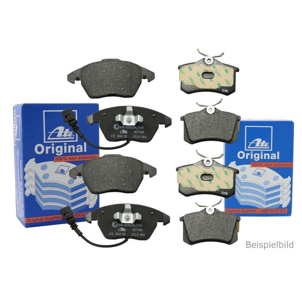 ATE Bremsenset Bremsbel&auml;ge vorne + hinten AUDI SKODA VW VAG