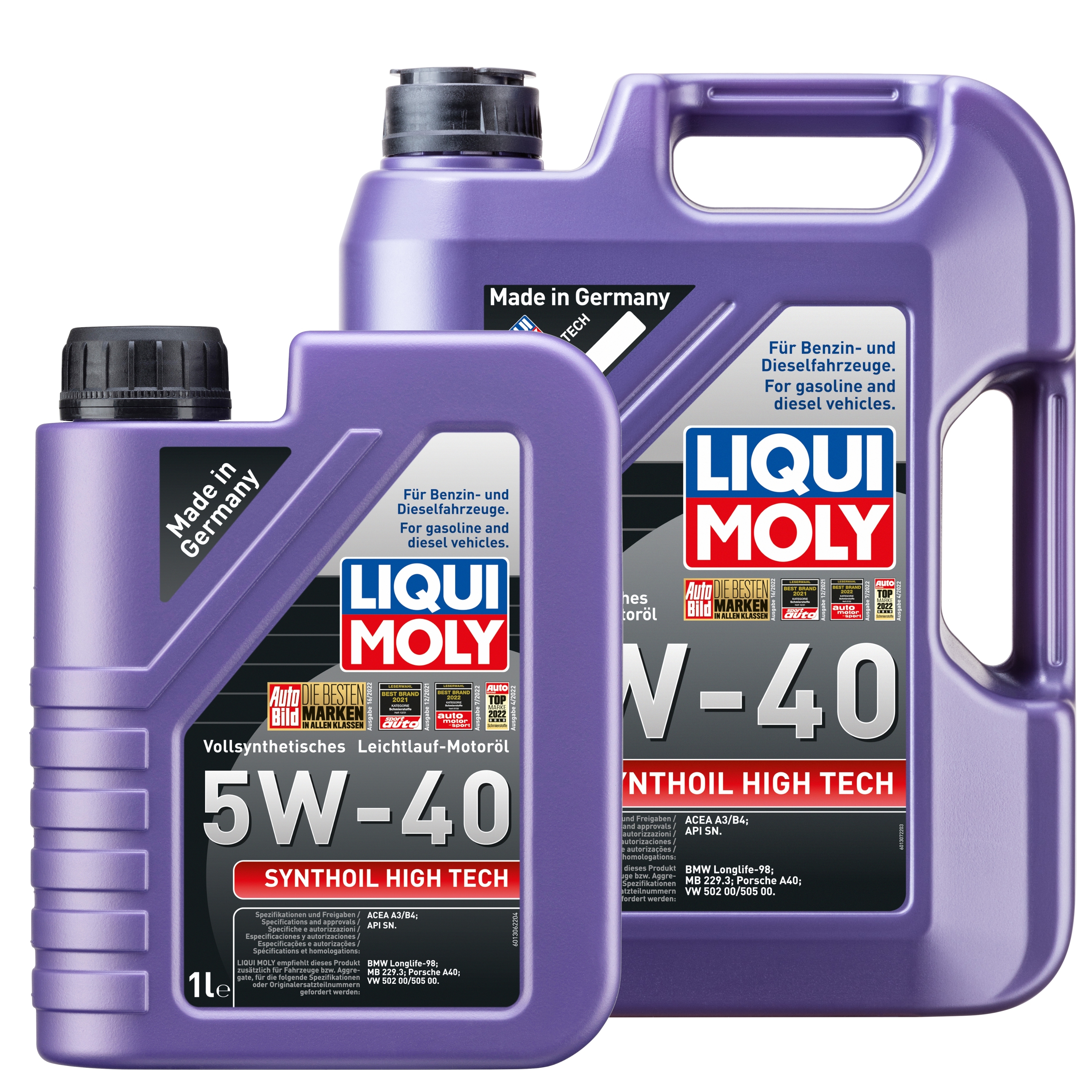 Liqui Moly 1x LM49103 6l Synthoil High Tech 5 W-40 - 5l+1L (1307+1306)
