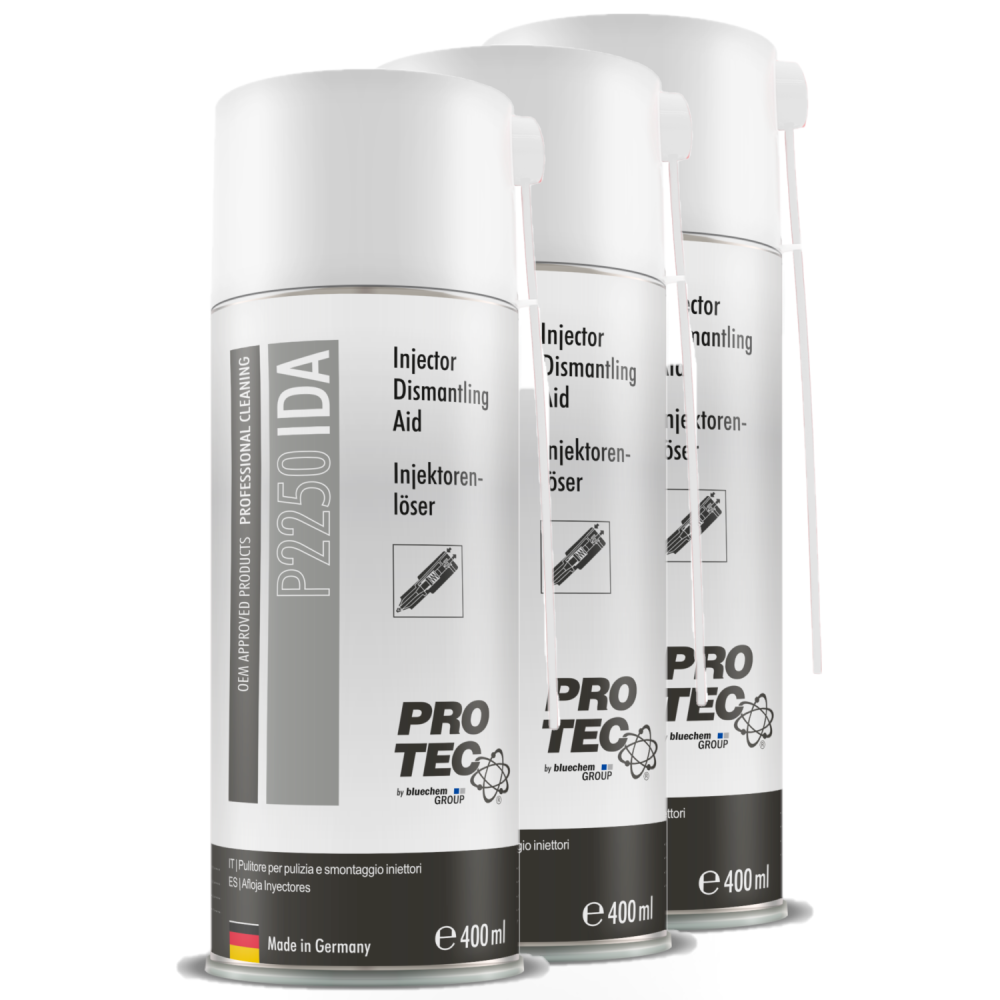 PROTEC 3x 400ml Injektorenlöser Spray P2250 Reiniger Dose