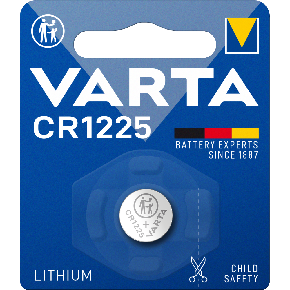 VARTA LITHIUM Coin CR1225 Spezialbatterie Batterie Blister 1 Knopfzelle
