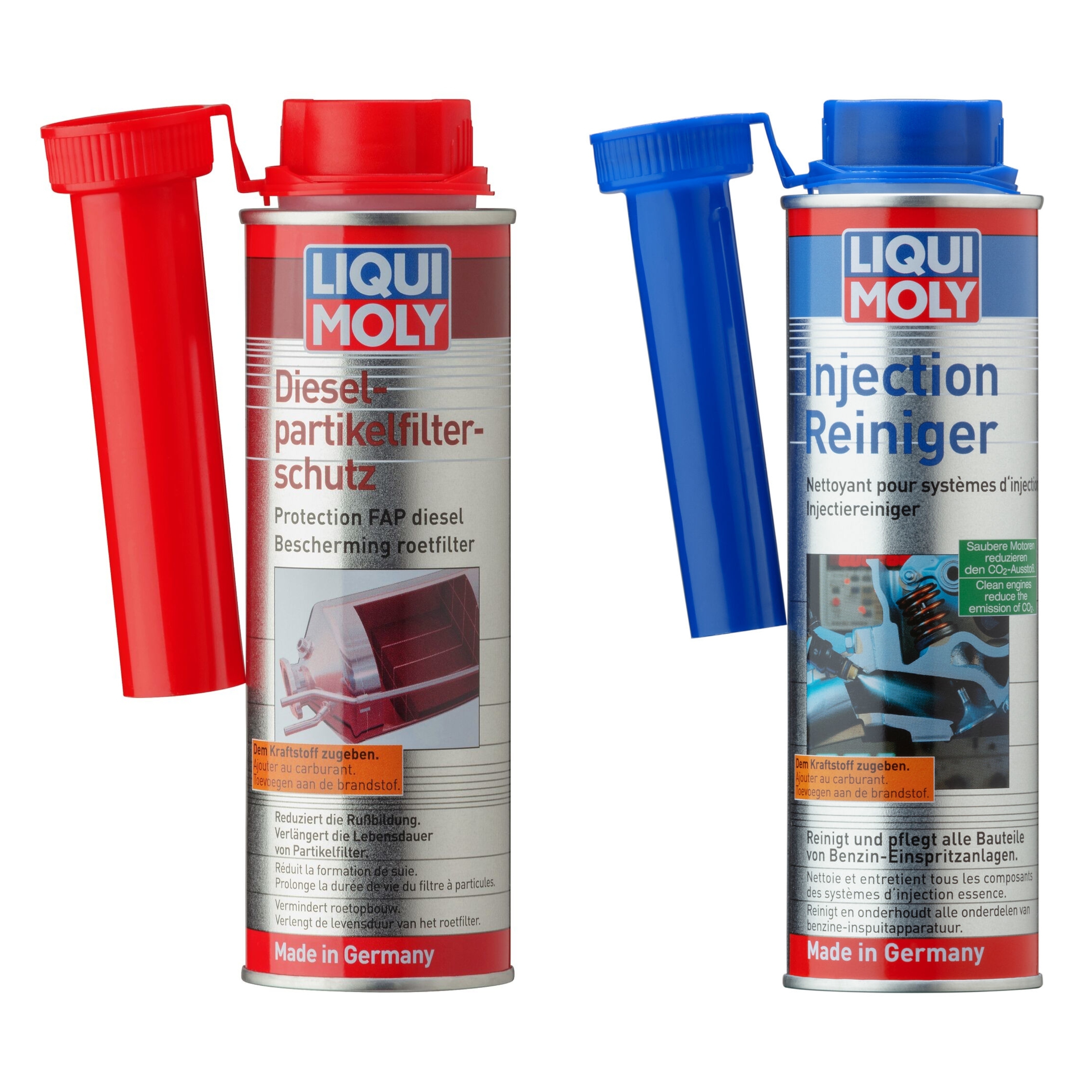 LIQUI MOLY 5110 Injection-Reiniger 300ml & 5148 Dieselpartikelfilterschutz 250ml