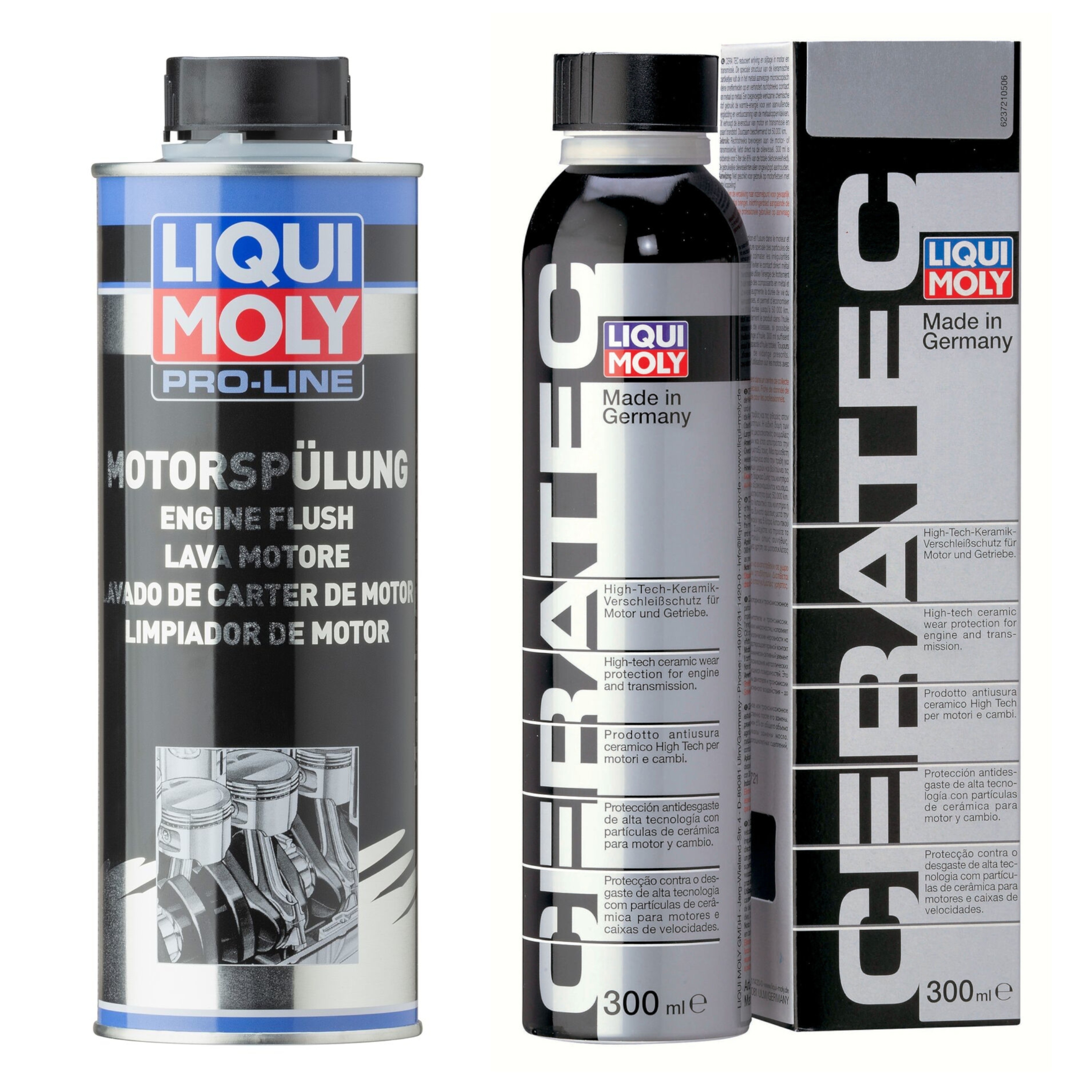 LIQUI MOLY 20002 Moly 3721 Cera Tec 300 ml & 2427 Pro-Line Motorsp&uuml;lung, 500 ml