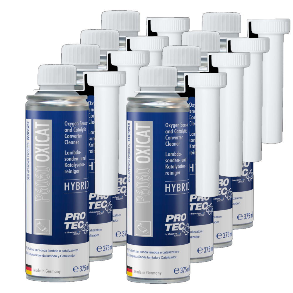 PROTEC 8x 375 ml Lambdasonden- und Katreiniger Hybrid P6060 Reinigt Abgassystem