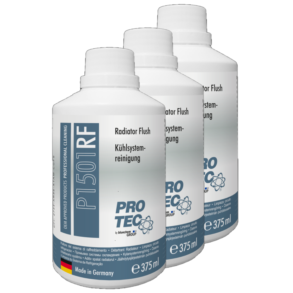 PROTEC 3x 375 ml K�hlsystemreiniger P1501 Entfernt Kalk, Rost K�hlerschlamm