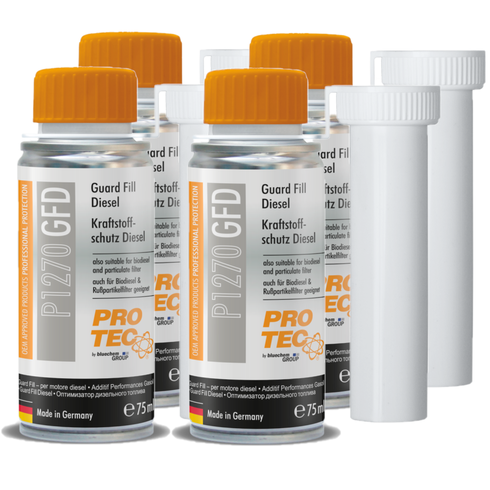 PROTEC 4x 75 ml Guard Fill Diesel P1270 Senkt Verbrauch sch�tzt vor Korrosion