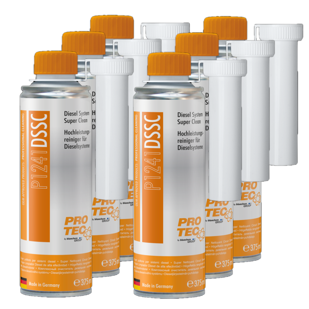PROTEC 6x 375 ml Hochleistungsreiniger für Dieselsysteme P1241