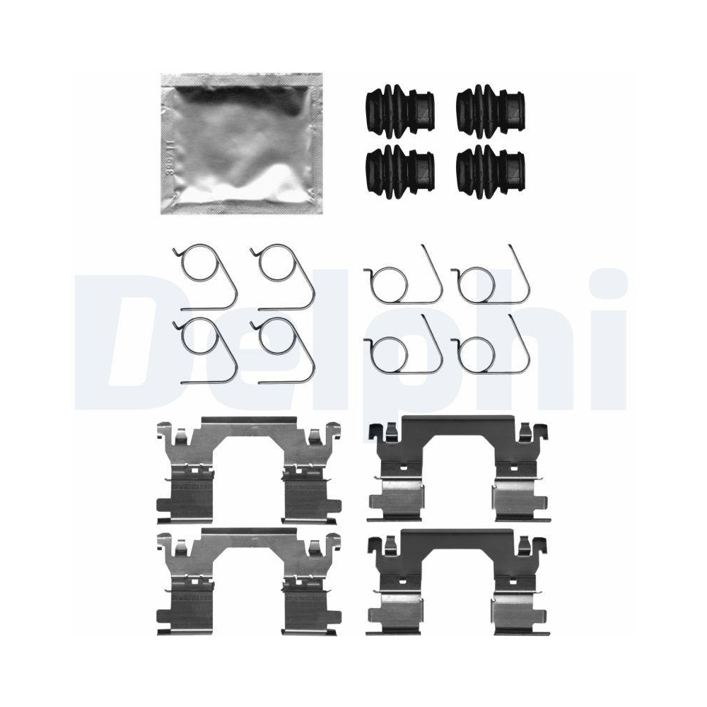 DELPHI LX0701 Zubeh&ouml;rsatz, Scheibenbremsbelag f&uuml;r, Vorderachse