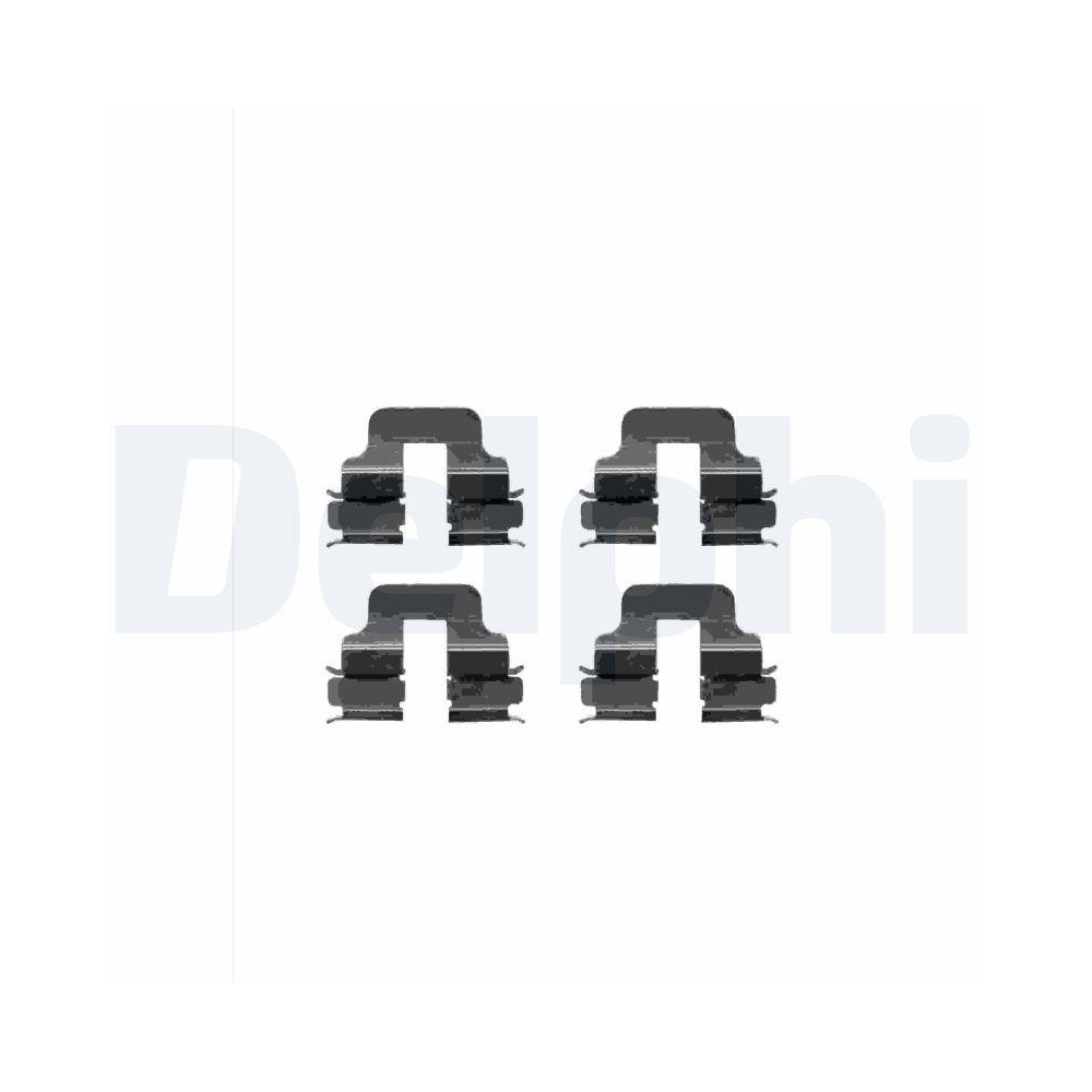 DELPHI LX0344 Zubeh&ouml;rsatz, Scheibenbremsbelag f&uuml;r MERCEDES-BENZ, Hinterachse