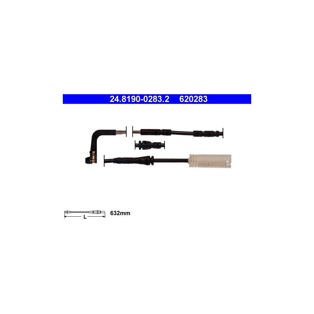 Warnkontakt, Bremsbelagverschlei&szlig; ATE 24.8190-0283.2 f&uuml;r BMW, Vorderachse