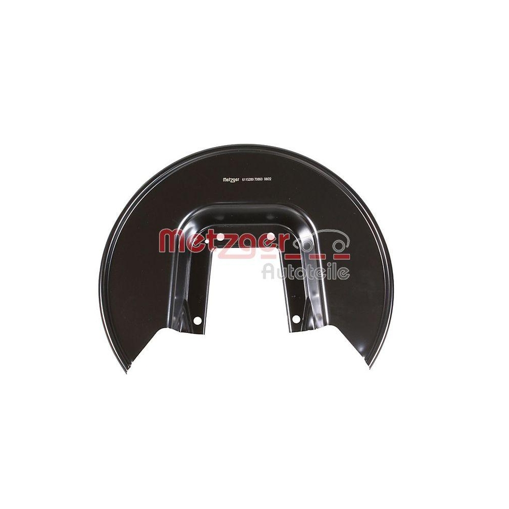 Spritzblech, Bremsscheibe METZGER 6115289 f&uuml;r PEUGEOT, Hinterachse links
