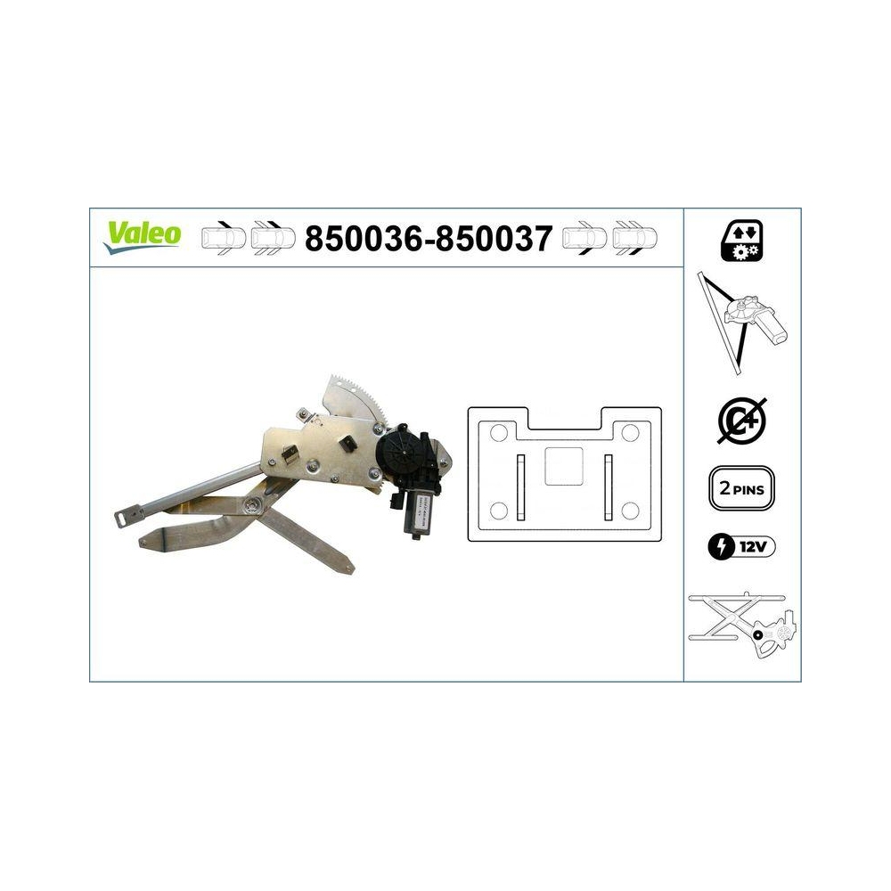 Fensterheber VALEO 850036 f&uuml;r BMW, vorne links