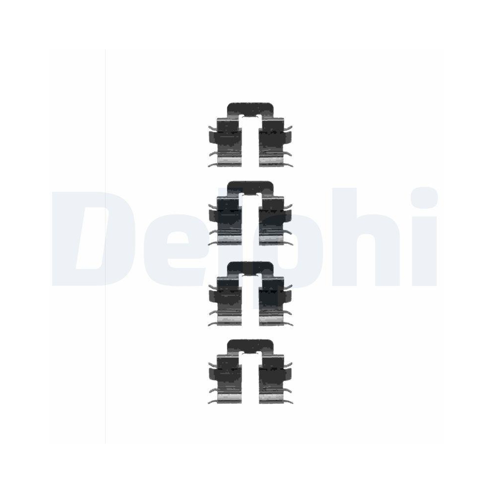 DELPHI LX0345 Zubeh&ouml;rsatz, Scheibenbremsbelag f&uuml;r NISSAN, Hinterachse