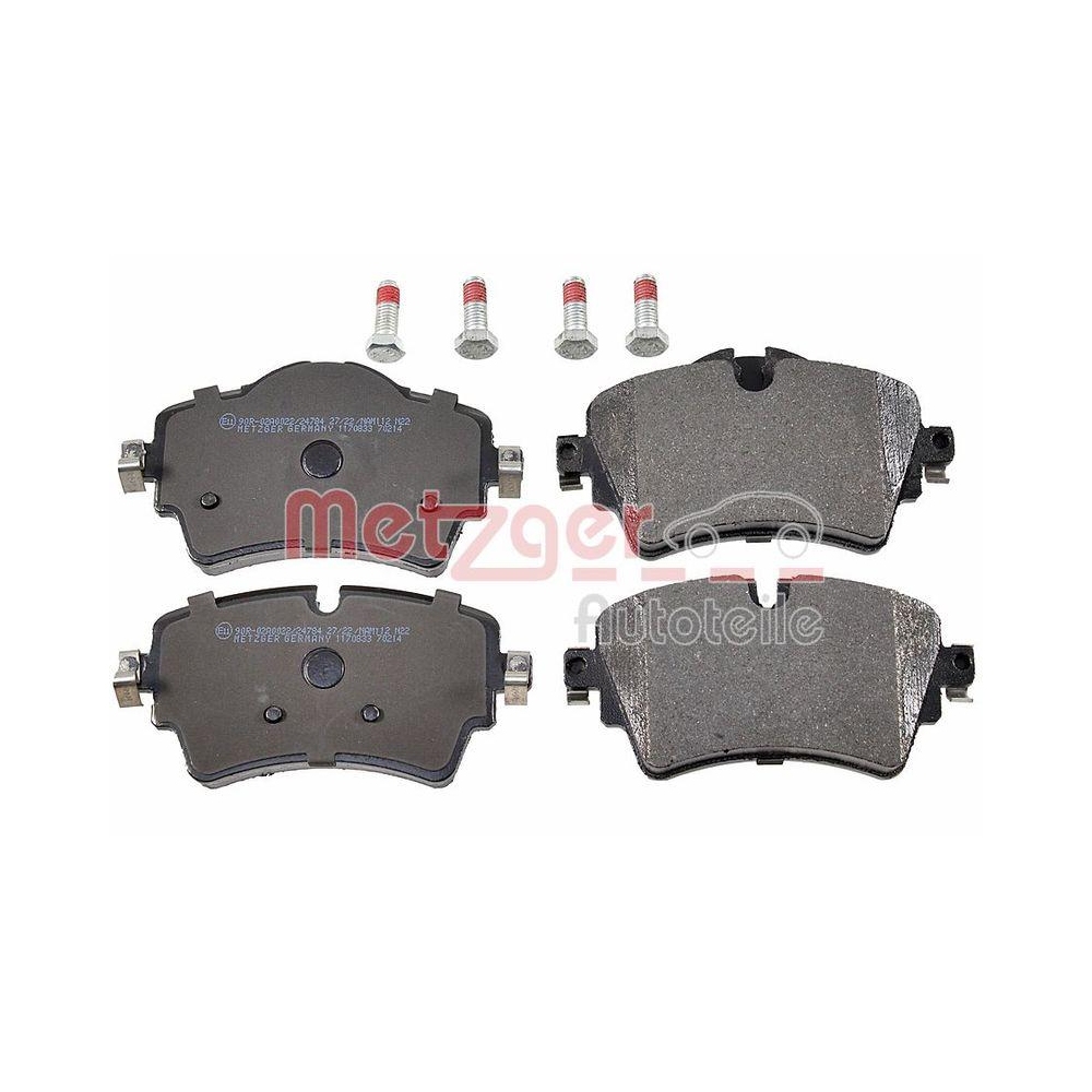 Bremsbelagsatz, Scheibenbremse METZGER 1170833 f&uuml;r BMW MINI, Vorderachse