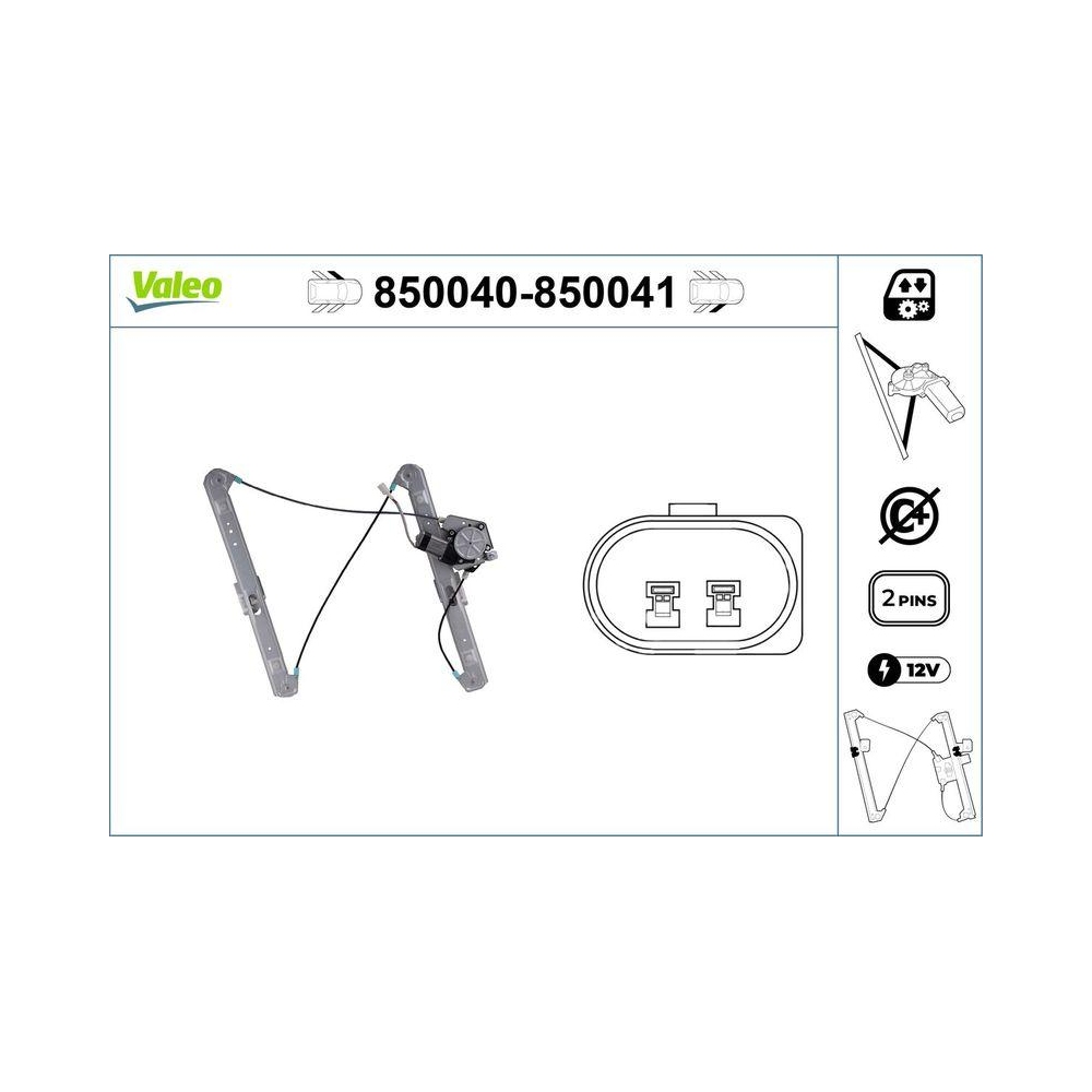 Fensterheber VALEO 850040 für BMW, vorne links