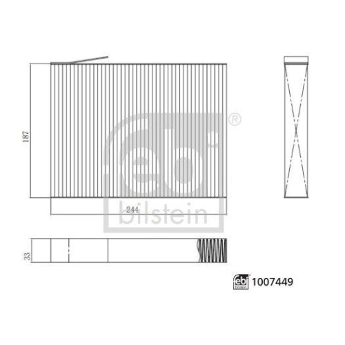 FEBI BILSTEIN 1007449 Filter, Innenraumluft f&uuml;r CHERY