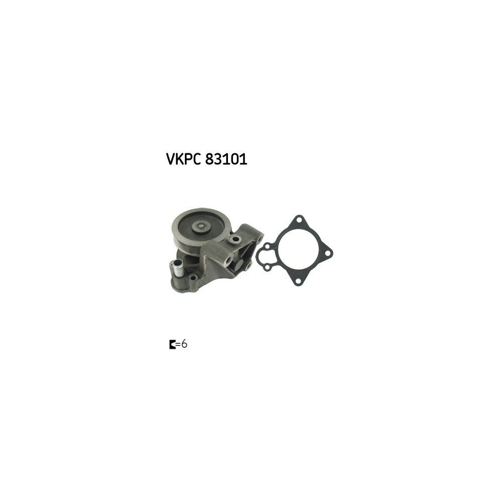 Wasserpumpe, Motork&uuml;hlung SKF VKPC 83101 f&uuml;r CITRO&Euml;N FIAT PEUGEOT