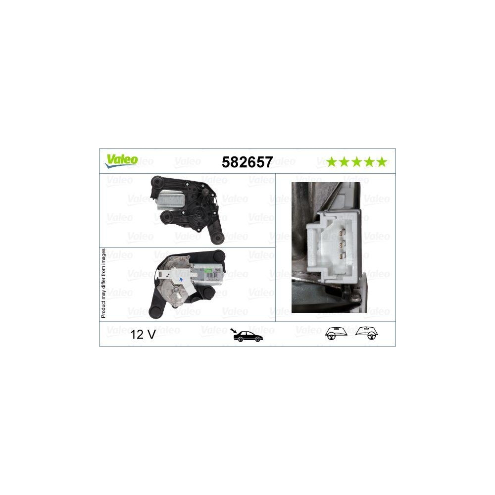 Wischermotor VALEO 582657 ORIGINAL TEIL für CITROËN DS, hinten