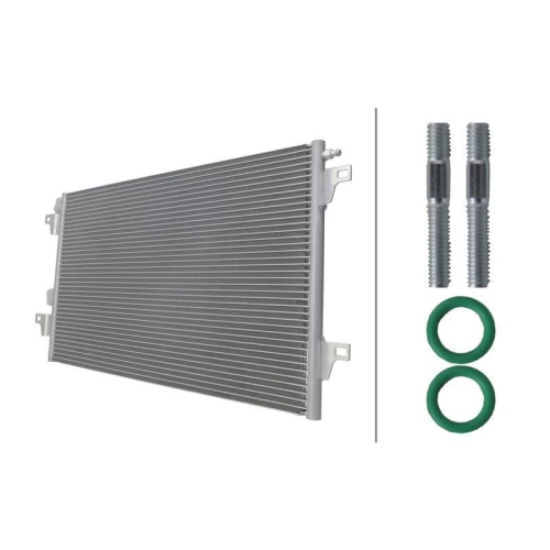 HELLA 8FC 366 222-991 Kondensator, Klimaanlage >>> Easy2Fit <<< f&uuml;r RENAULT
