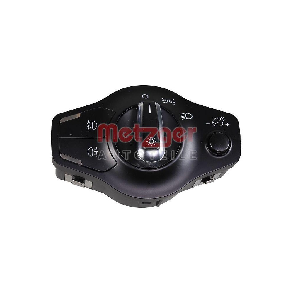 Schalter, Hauptlicht METZGER 09161143 ORIGINAL ERSATZTEIL GREENPARTS für AUDI