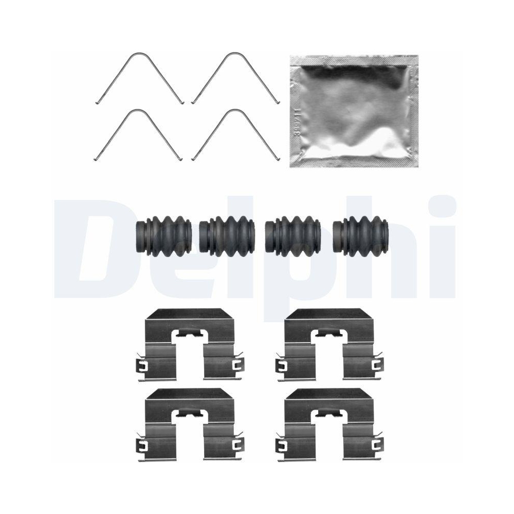 DELPHI LX0706 Zubeh&ouml;rsatz, Scheibenbremsbelag f&uuml;r, Hinterachse