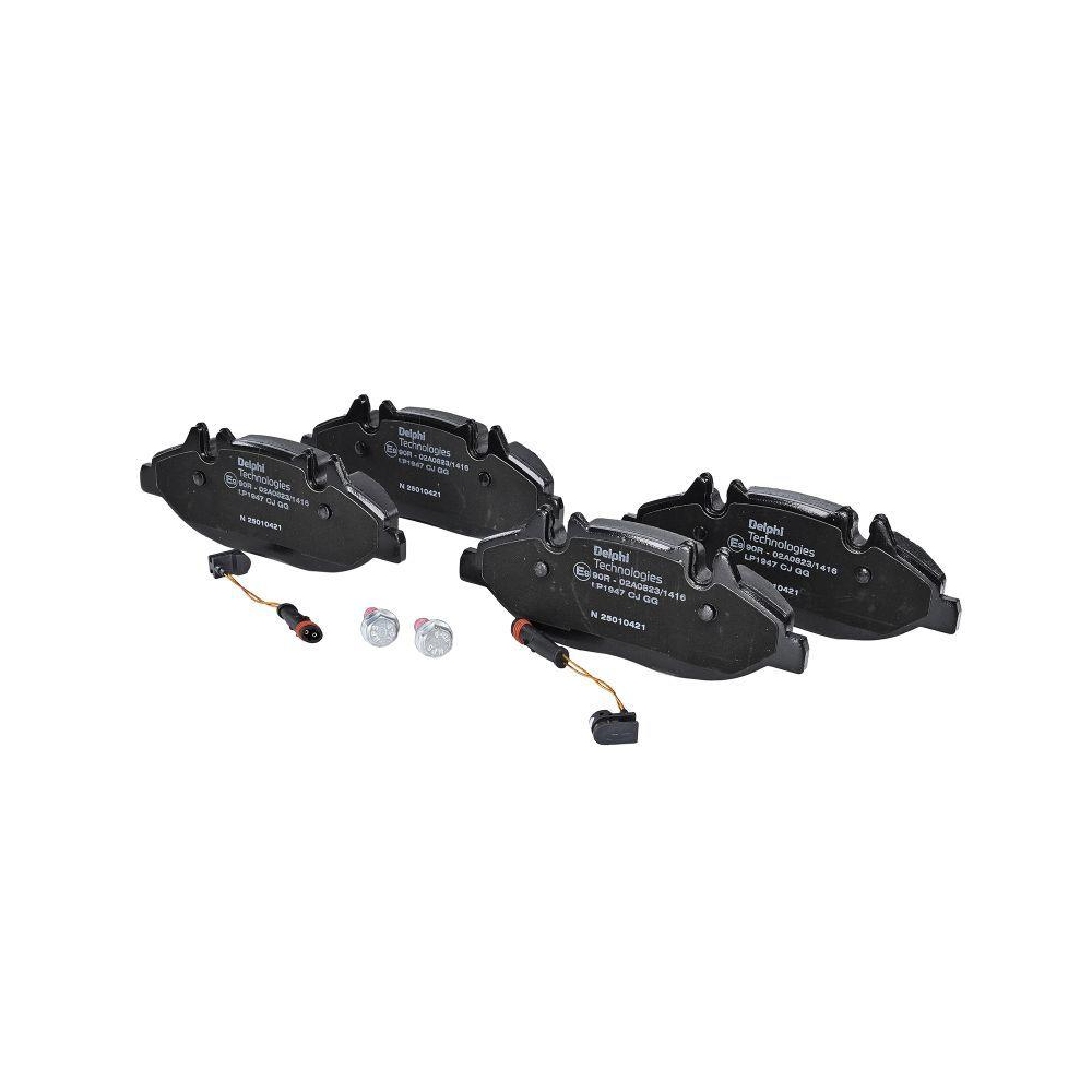 DELPHI LP1947 Bremsbelagsatz, Scheibenbremse f&uuml;r MERCEDES-BENZ, Vorderachse