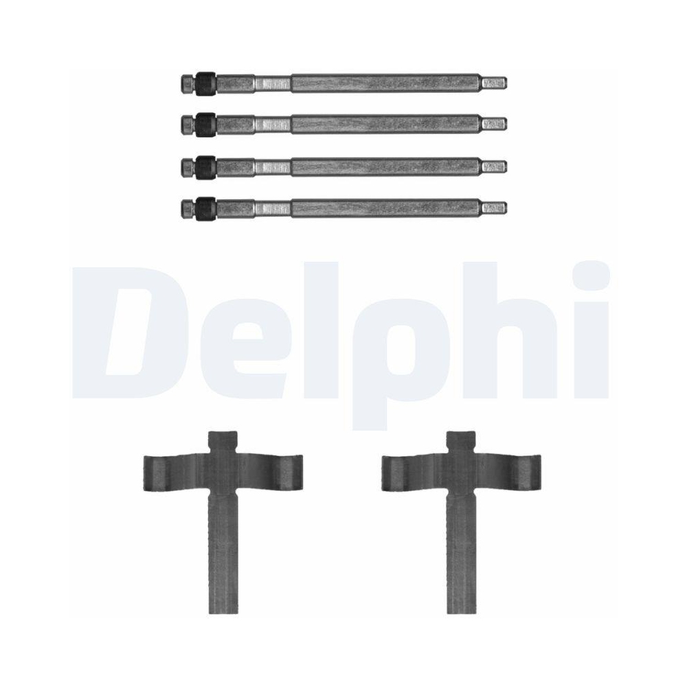 DELPHI LX0707 Zubeh&ouml;rsatz, Scheibenbremsbelag f&uuml;r TESLA, Hinterachse