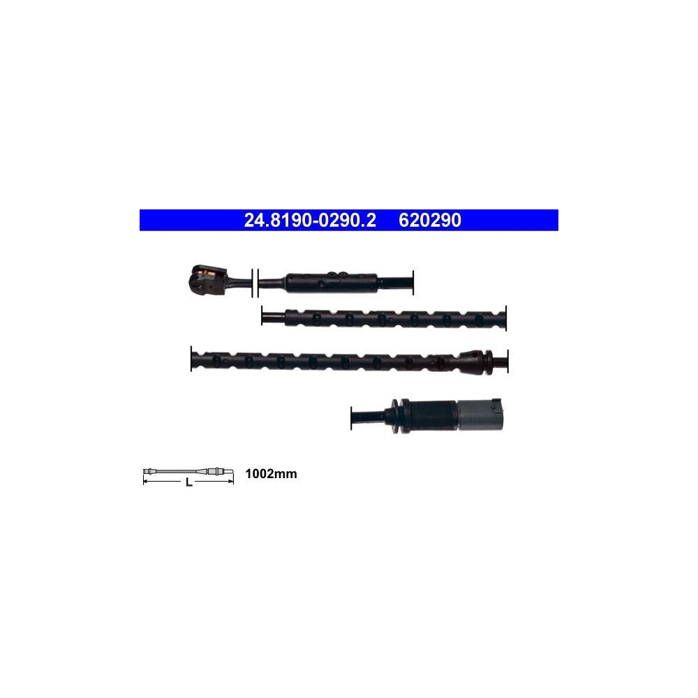 Warnkontakt, Bremsbelagverschlei&szlig; ATE 24.8190-0290.2 f&uuml;r BMW, Hinterachse