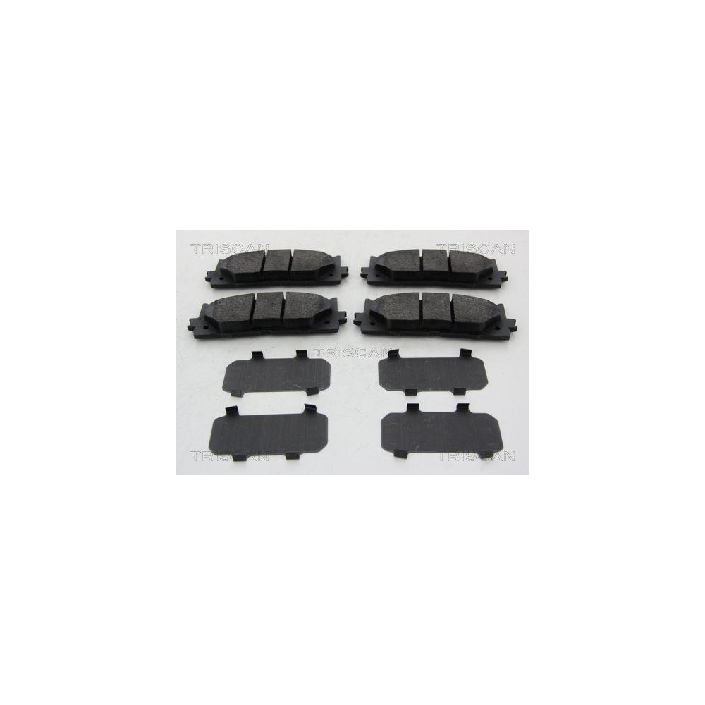 Bremsbelagsatz, Scheibenbremse TRISCAN 8110 13111 f&uuml;r TOYOTA LEXUS, Vorderachse