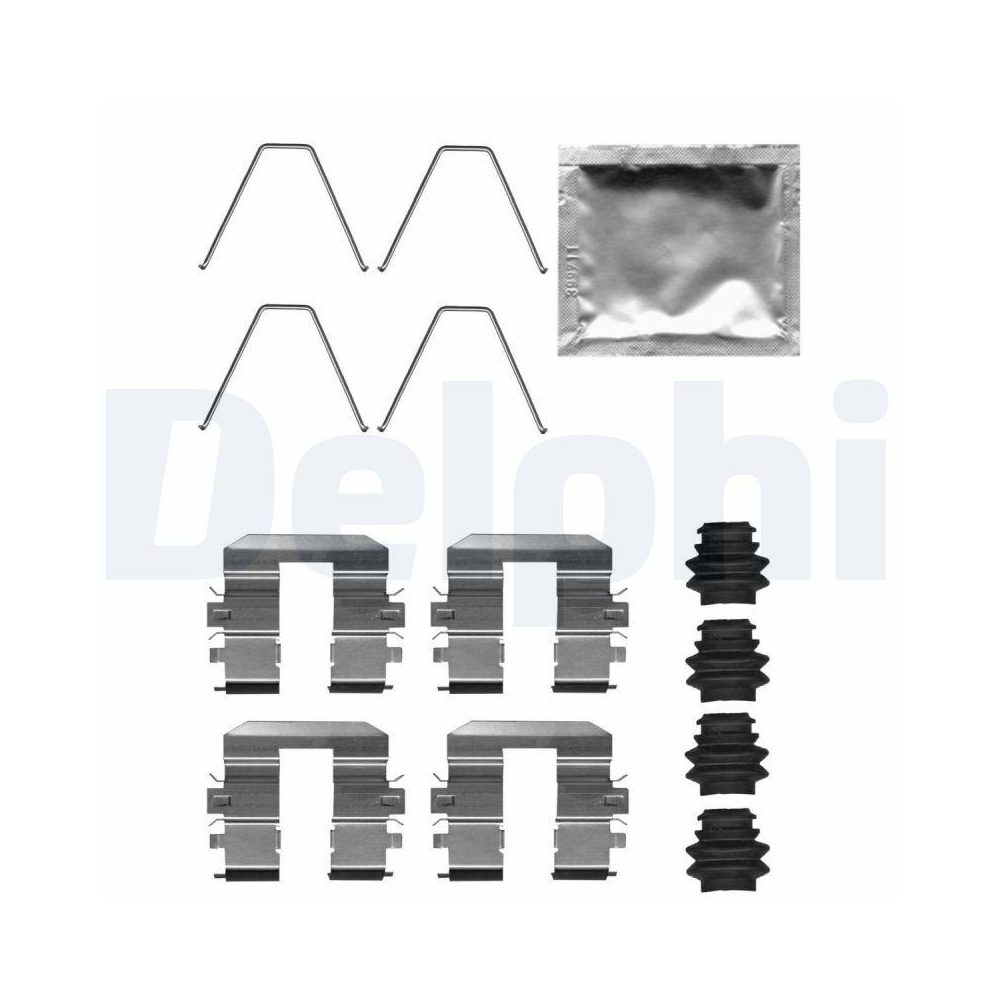DELPHI LX0708 Zubeh&ouml;rsatz, Scheibenbremsbelag f&uuml;r, Hinterachse