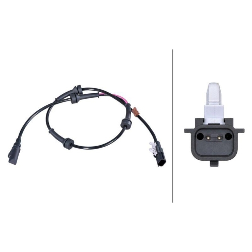 HELLA 6PU 358 422-021 Sensor, Raddrehzahl f&uuml;r NISSAN, Hinterachse