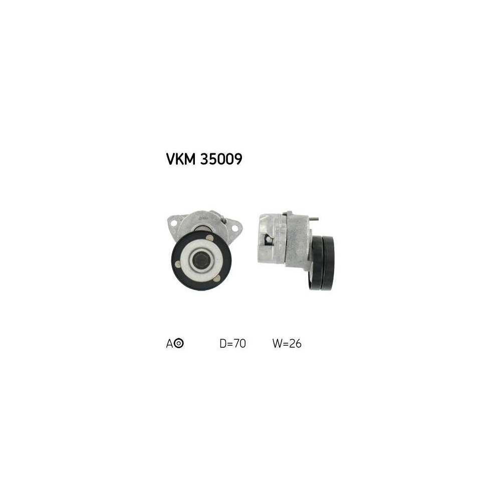 Riemenspanner, Keilrippenriemen SKF VKM 35009 für OPEL VAUXHALL CHEVROLET DAEWOO