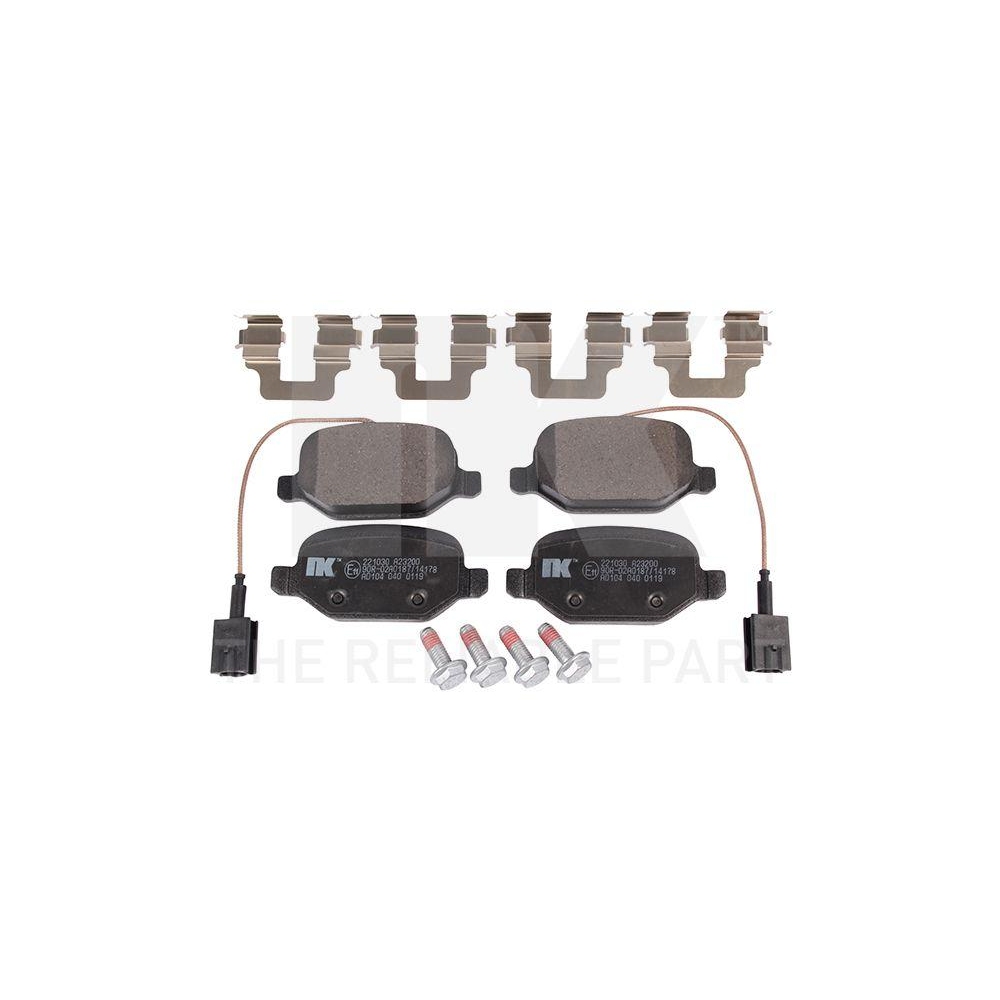 Bremsbelagsatz, Scheibenbremse NK 221030 f&uuml;r ALFA ROMEO, Hinterachse