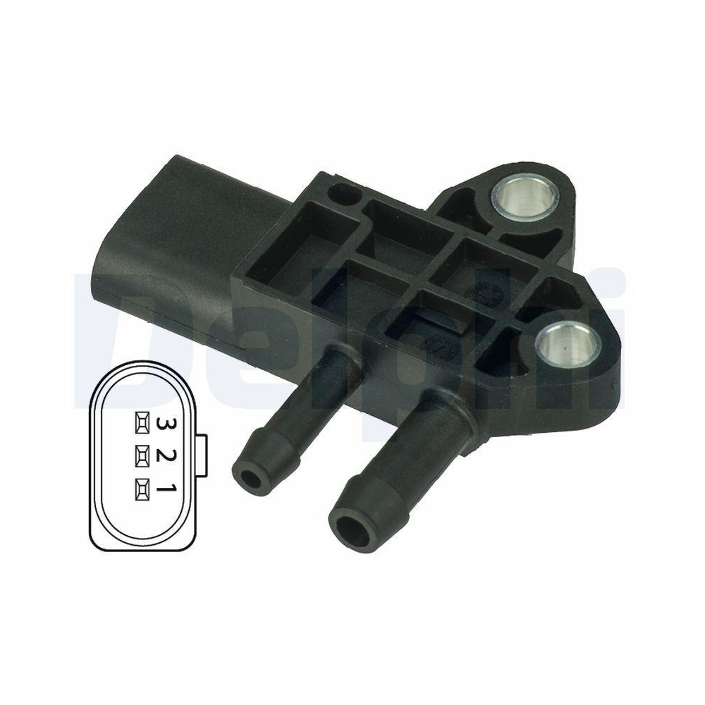 DELPHI DPS00002 Sensor, Abgasdruck f&uuml;r AUDI SEAT SKODA VW VAG