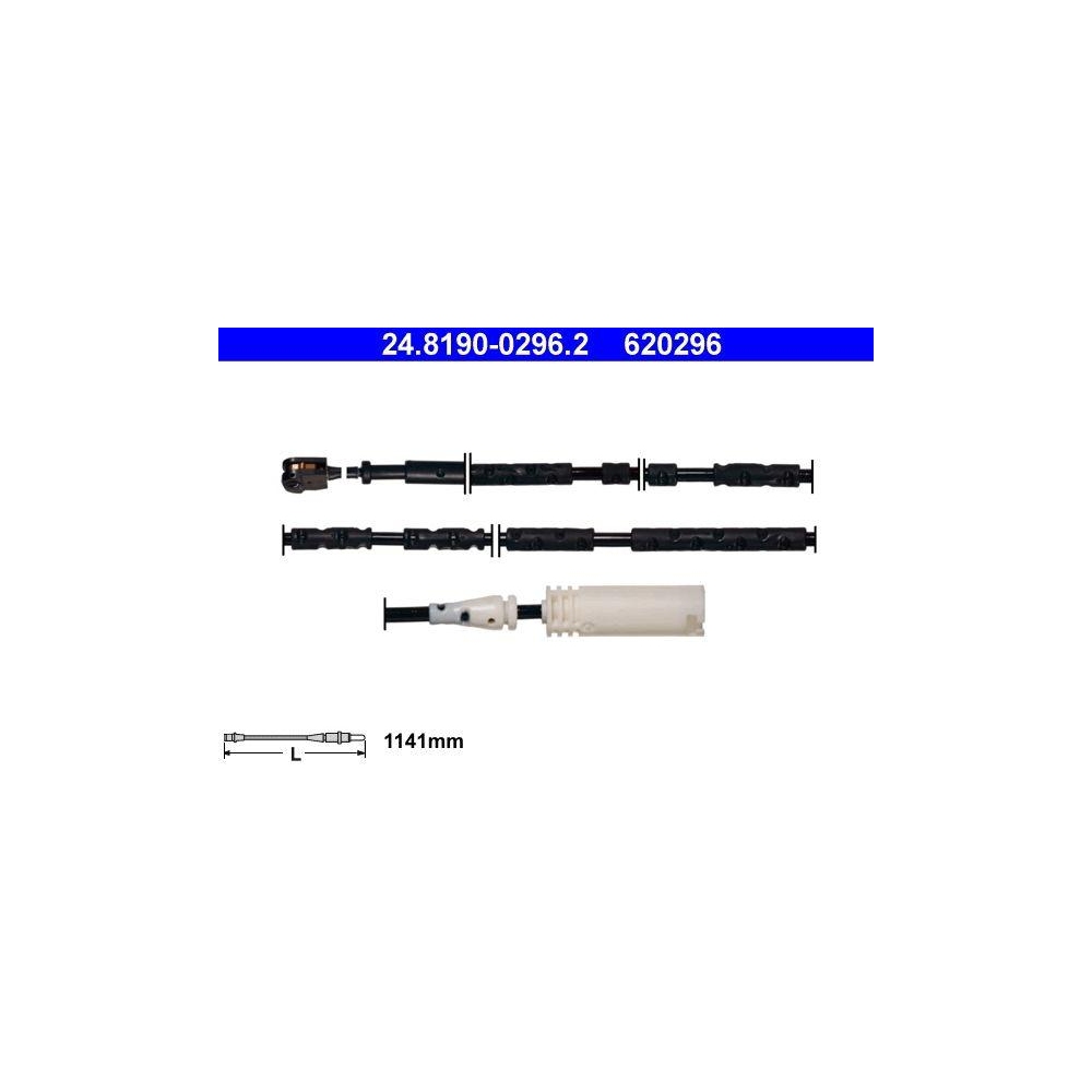 Warnkontakt, Bremsbelagverschlei&szlig; ATE 24.8190-0296.2 f&uuml;r BMW, Hinterachse