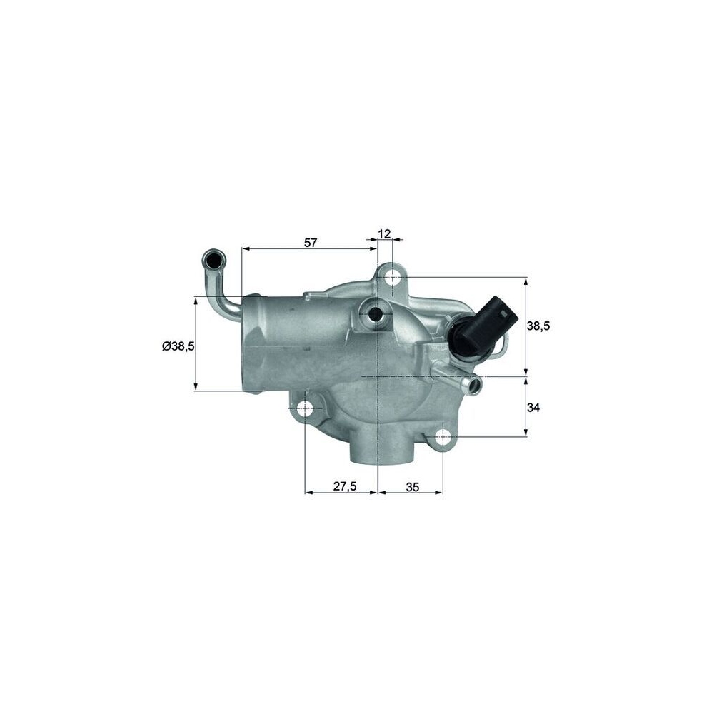 Thermostat, K&uuml;hlmittel MAHLE TH 12 87 f&uuml;r MERCEDES-BENZ