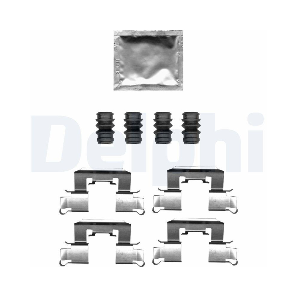 DELPHI LX0710 Zubeh&ouml;rsatz, Scheibenbremsbelag f&uuml;r, Vorderachse