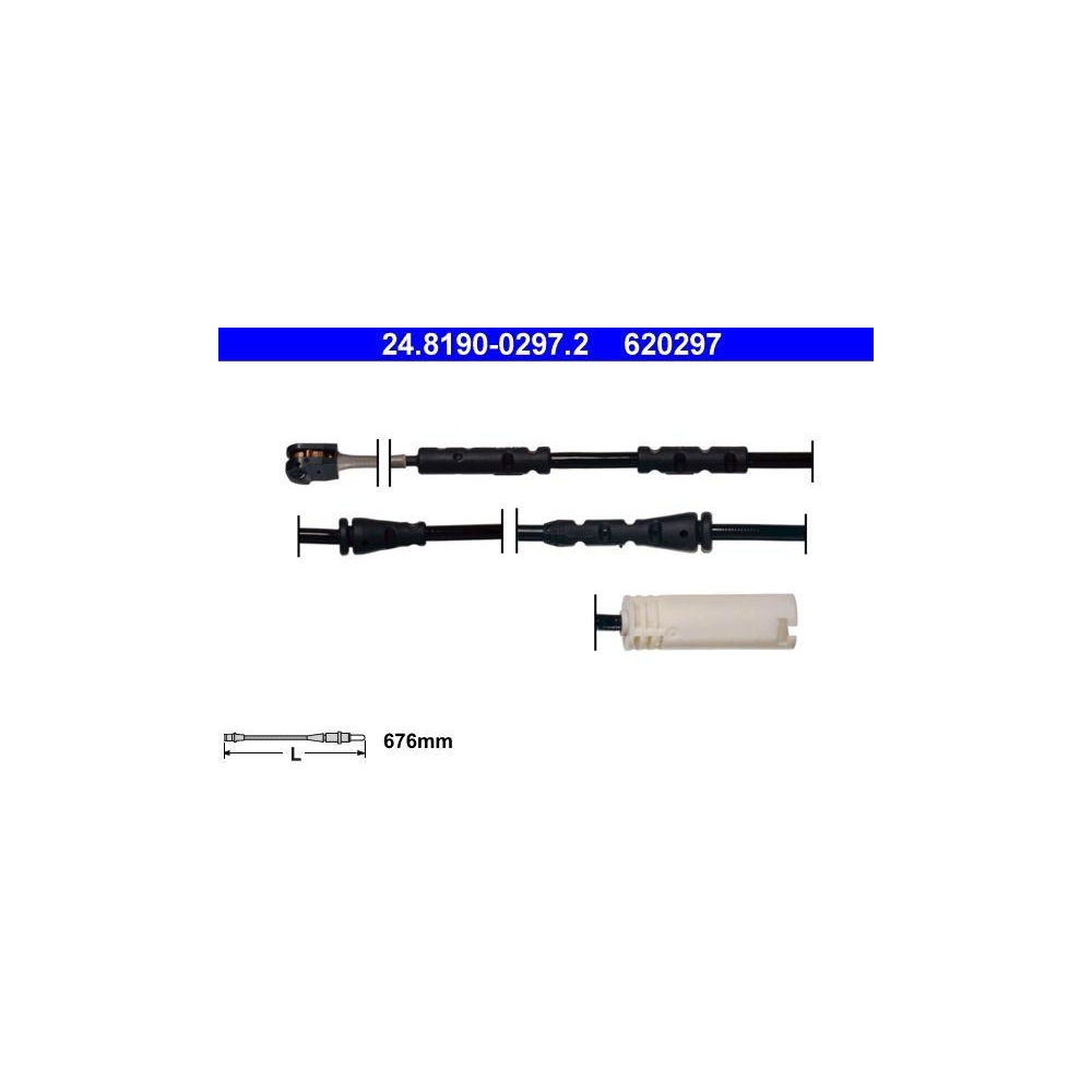 Warnkontakt, Bremsbelagverschlei&szlig; ATE 24.8190-0297.2 f&uuml;r BMW, Vorderachse