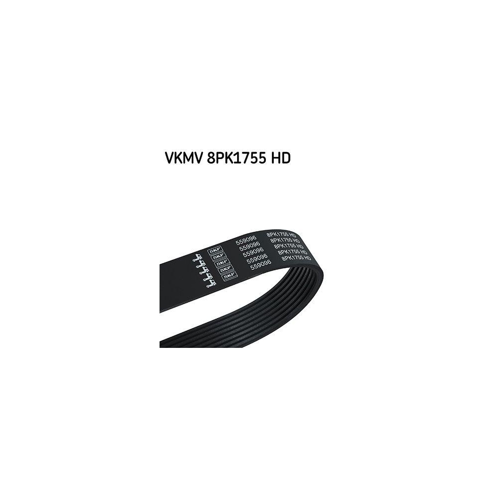 Keilrippenriemen SKF VKMV 8PK1755 HD f&uuml;r VOLVO