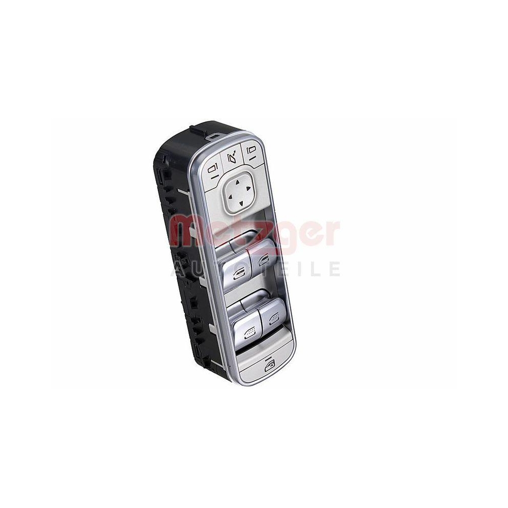 Schalter, Fensterheber METZGER 09161150 GREENPARTS für MERCEDES-BENZ, vorne
