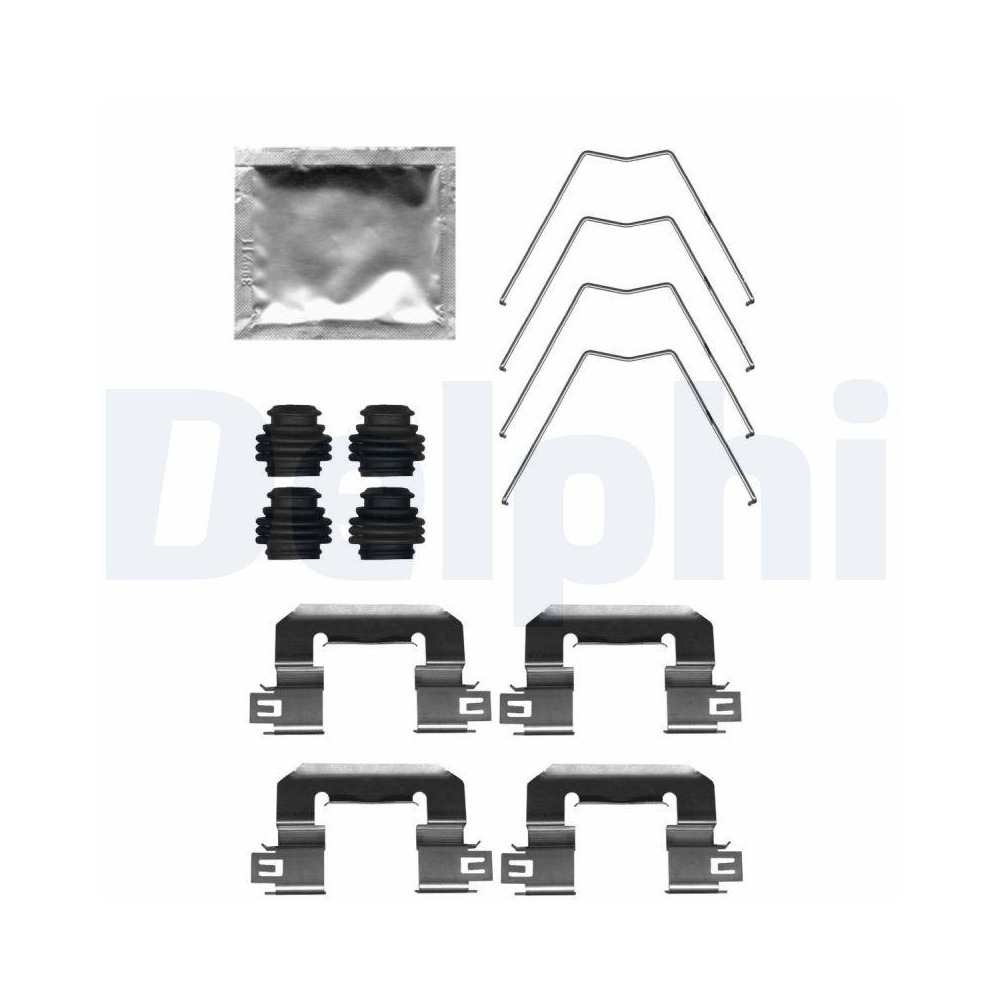 DELPHI LX0712 Zubeh&ouml;rsatz, Scheibenbremsbelag f&uuml;r, Vorderachse
