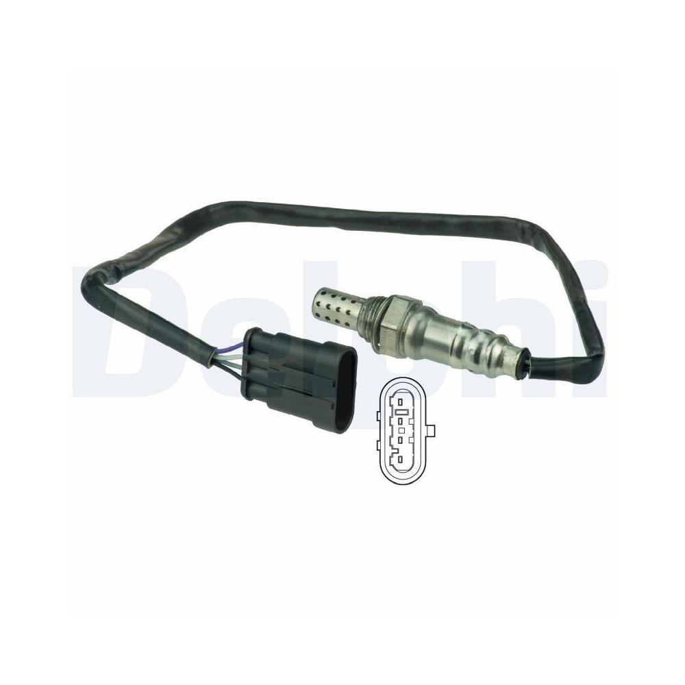 DELPHI ES20516-12B1 Lambdasonde f&uuml;r FIAT ABARTH, nach Katalysator