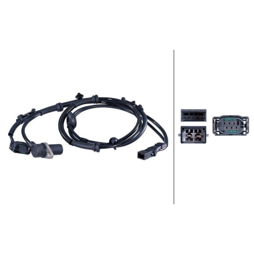 HELLA 6PU 358 422-771 Sensor, Raddrehzahl f&uuml;r AUDI SEAT, Hinterachse links