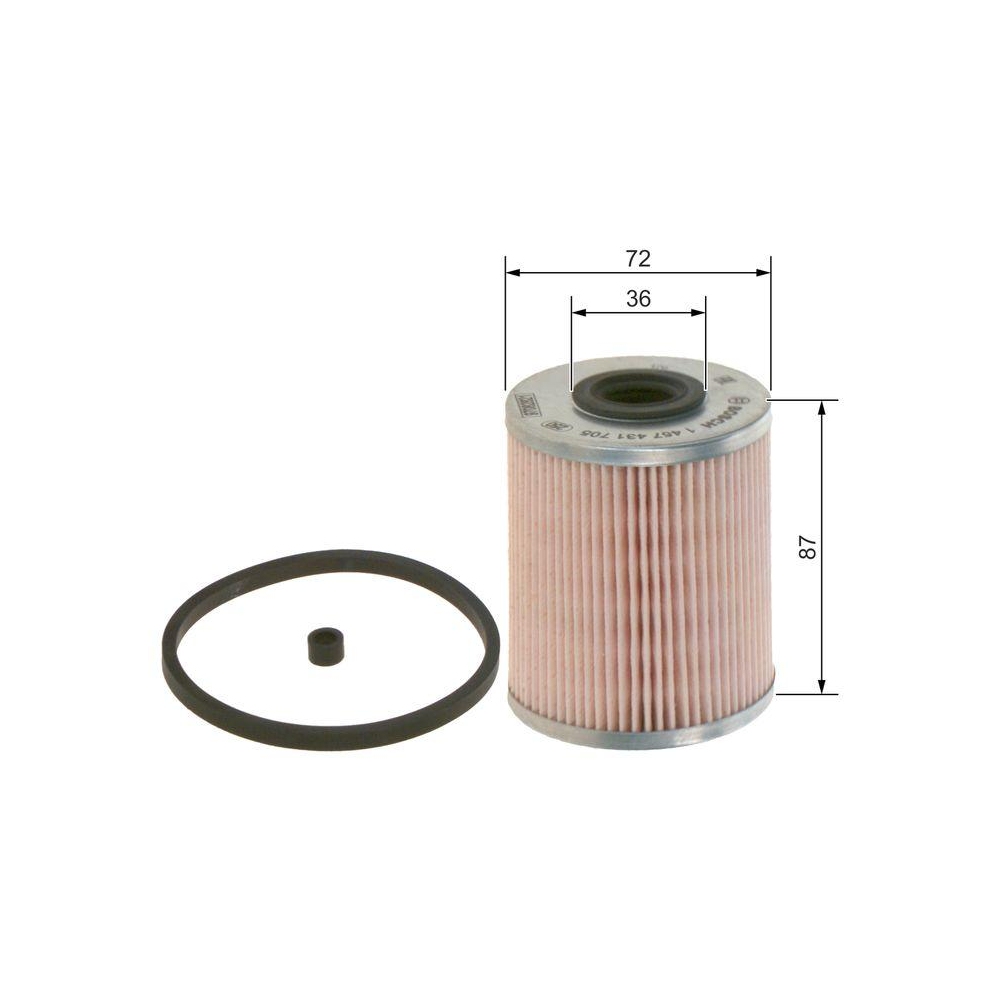 Kraftstofffilter BOSCH 1 457 431 705 f&uuml;r CITRO&Euml;N GMC MITSUBISHI NISSAN OPEL
